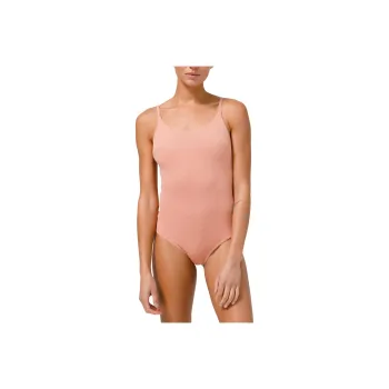 Lululemon Waterside Honeycomb One-piece Swimsuit Women's Pink Prairie
