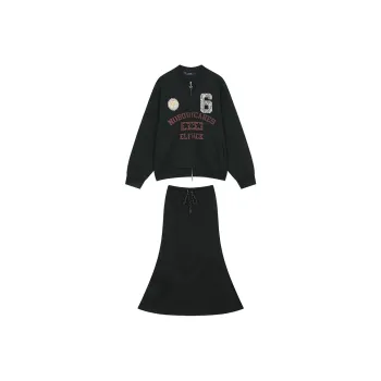 ELF SACK Skirt Set Women's Elegant Black