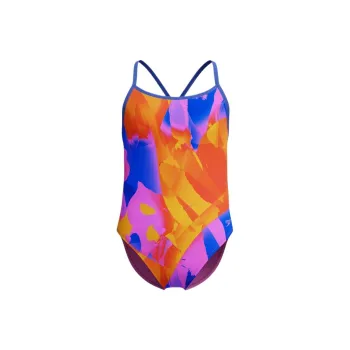 Speedo Printed Double Crossback One piece Swimsuit Women's Pink/Blue