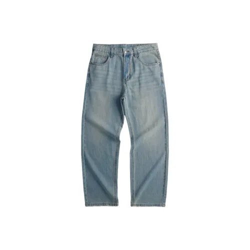 AHAH Jeans Men Black Light Blue