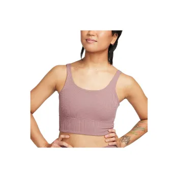 Nike Zenvy Rib Women's Light Support Non Padded Longline Sports Bra