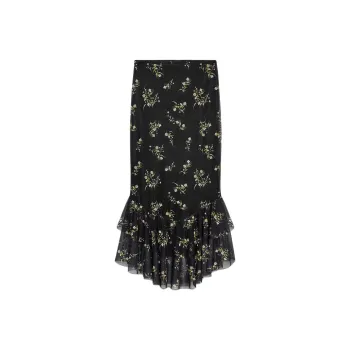 ZARA Casual Long Skirt Women's Black