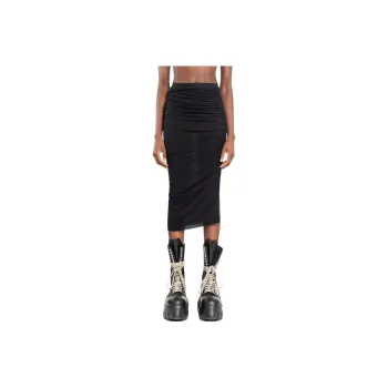 RICK OWENS Lilies Svita Knee Skirt Black