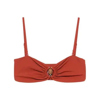 Christopher Esber Ruched Bandeau Bikini Top