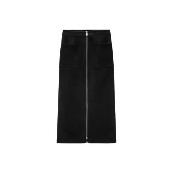 ZARA Casual Long Skirts Women's Black