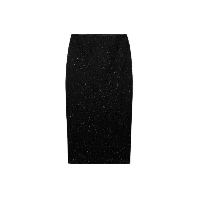 ZARA Casual Long Skirt Women's Black-0