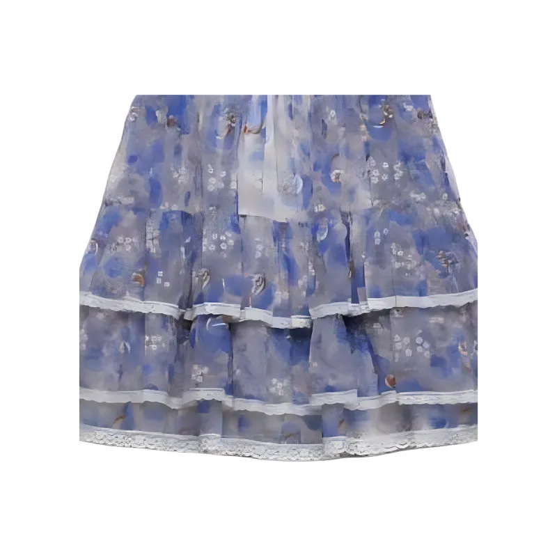 PRADA Floral print Chiffon Minidress-4