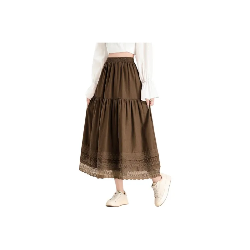 FAWENXIANGZI Casual Long Skirt Women's-0