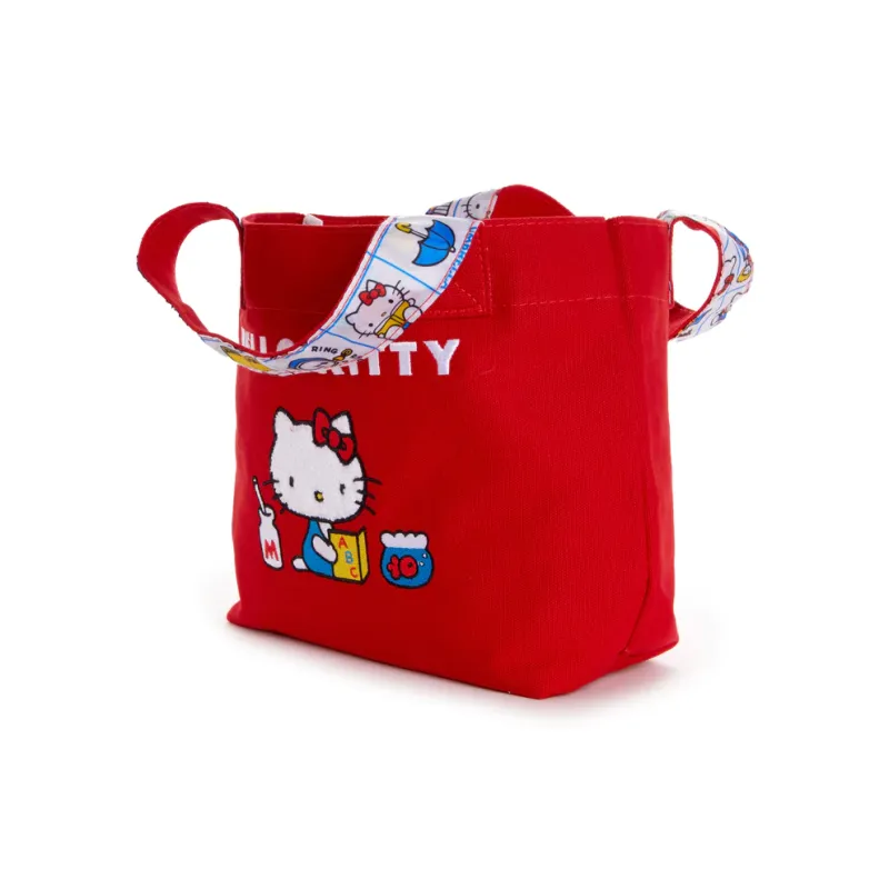 Sanrio Hello Kitty Cartoon Tote Bag, Shopping Bag, Handbag Mini Women's Red-3