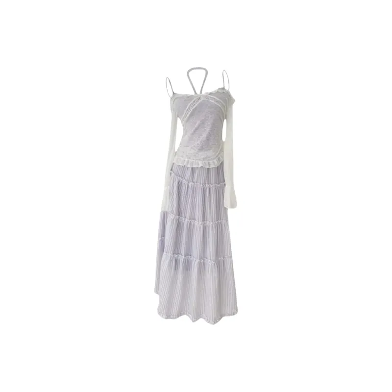 YGPRW Skirt Set Women's Purple Set-0