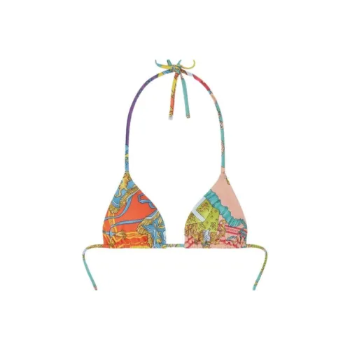 VERSACE Royal Rebellion Triangle Bikini Top 'Multicolor'