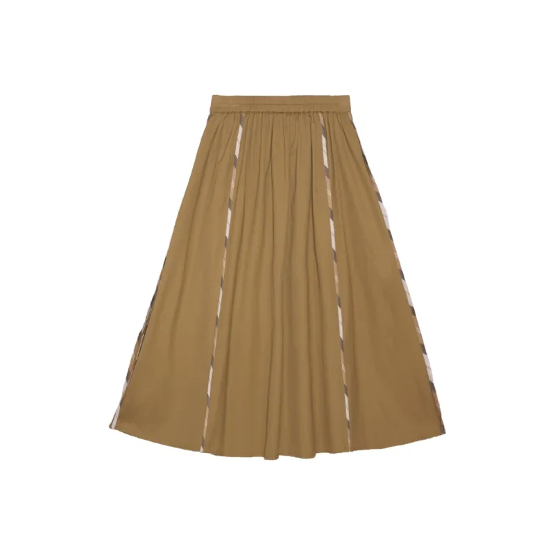 IT'REAL Elegant Women's Dresses SS25 Casual Long Skirt Women's Khaki-0
