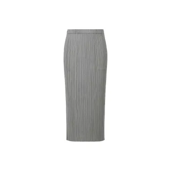 PLEATS PLEASE ISSEY MIYAKE Casual Long Skirts Women's Gray