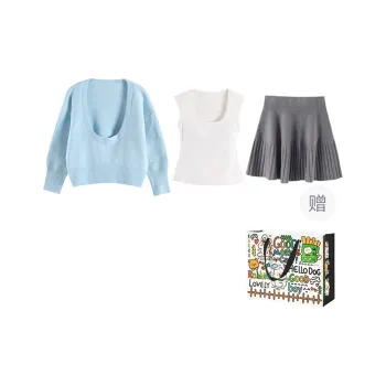 Dippanis Two Piece Skirt Sets Women's