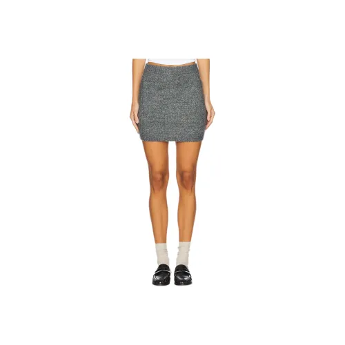 STEVE MADDEN Casual Short Skirts Women's Charcoal Gray