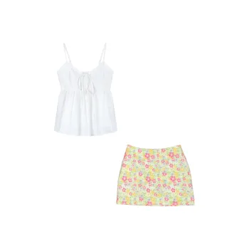 GLEE DIARY Two Piece Skirt Sets Women's