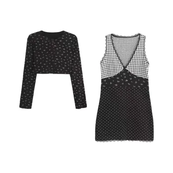 PLANE DRIFT Skirt Set Women's Black