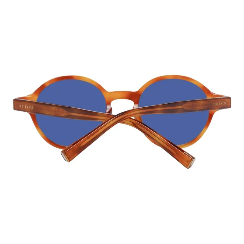 Ted Baker Plastic Acetate Round Sunglasses Men's Tortoiseshell-2