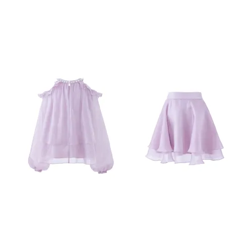 Blovelan Skirt Set Women's Misty Purple