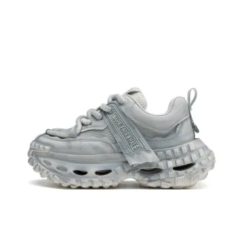 FAIRWHALE Slip Resistant And Breathable Low Top Chunky Sneakers Unisex Glacier Blue