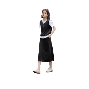 Mo Han Yi Mei SS24 Skirt Set Women's Black & White
