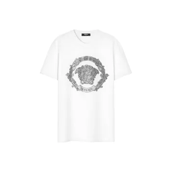 VERSACE Medusa Head Cotton T shirt