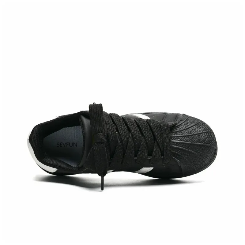 OAOQ Cushioning, Abrasion Resistant, Lightweight, And Breathable Low Top Skateboard Shoes Unisex-17