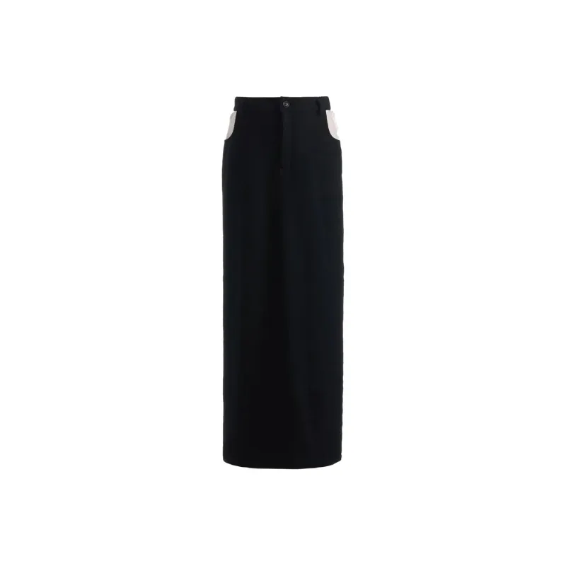 Yohji Yamamoto Casual Long Skirt Women's Black-0