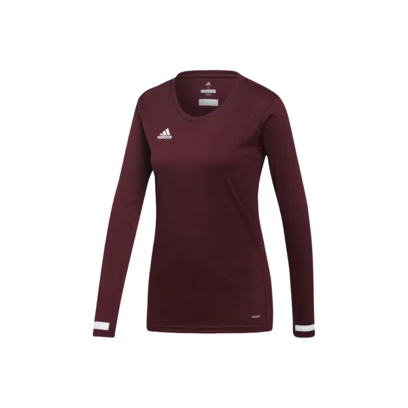 Adidas Soccer Jerseys Women's Preppy Style Burgundy Red-0