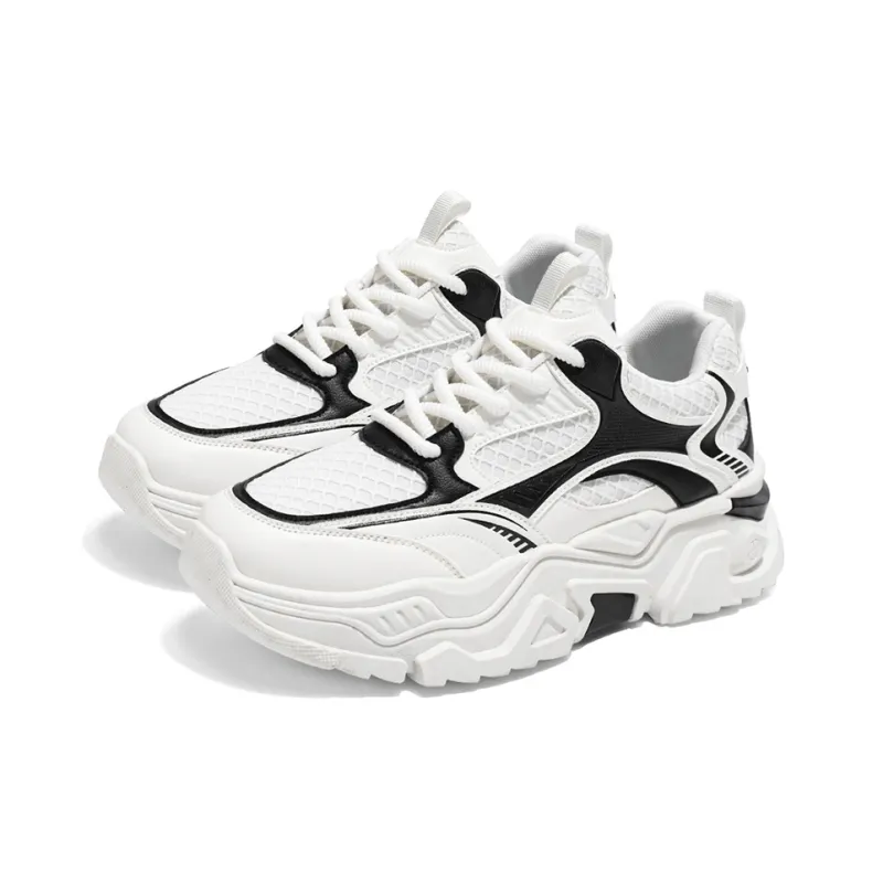 HACKBUTEER Low Top Chunky Sneakers Men's Box Included-3