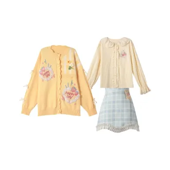 SNBL Skirt Set Women's Knitwear+Shirt+Skirt