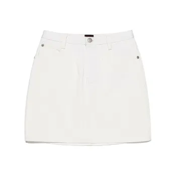 Lee Denim Short Skirts Women's White