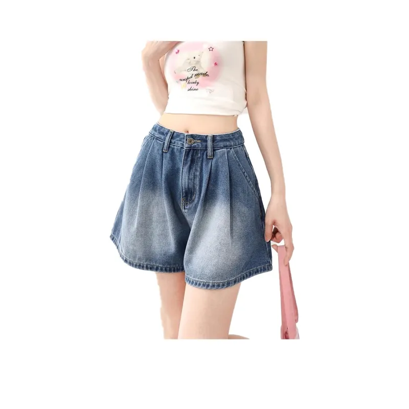 ZIRANSE Denim Shorts Women's Blue-0