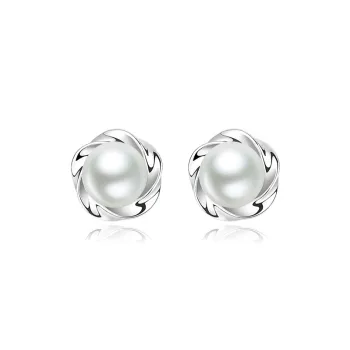 JUICY GRAPE Pearl Stud Earrings Women's