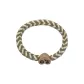 Heart Korean Style Thickened Hair Tie 1 Pc (Beige)