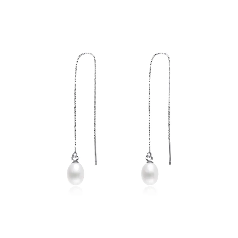 LAOMIAO Pearl Drop Earrings Women's-0