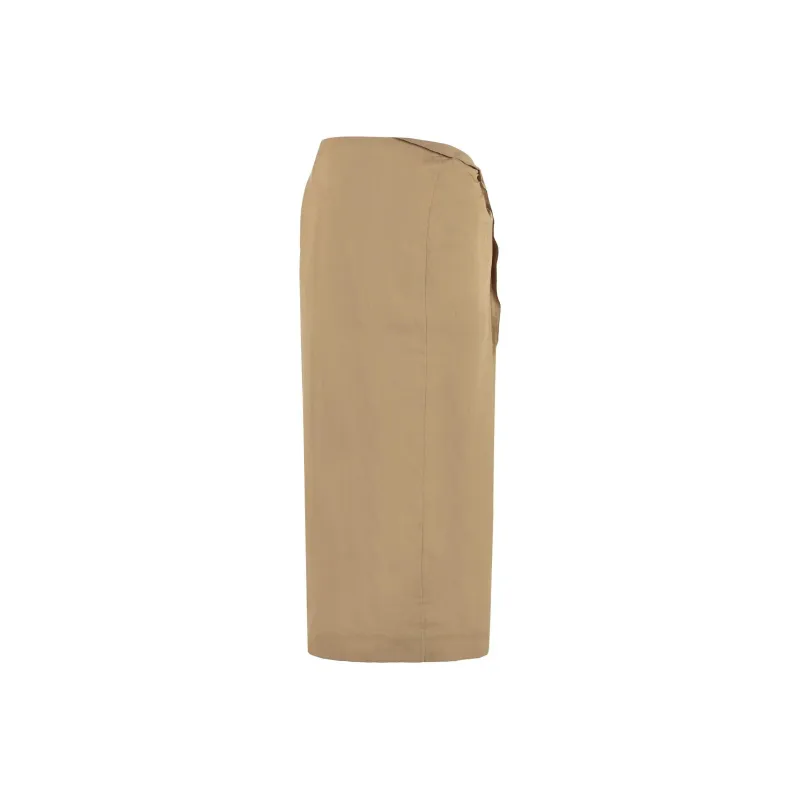 Jacquemus Casual Long Skirts Women's Khaki-0