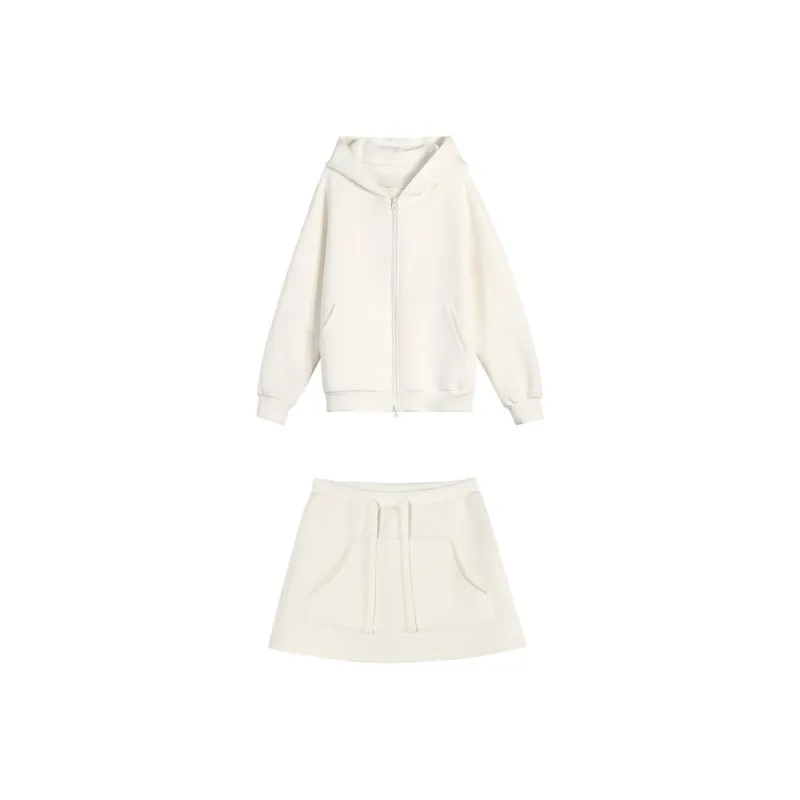 Udon House Skirt Set Women's White-0