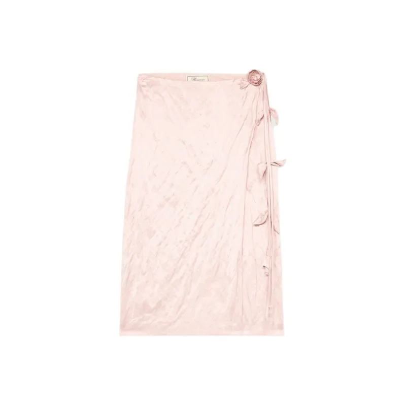 Blumarine Crinkled Wrapped Midi Skirt-0