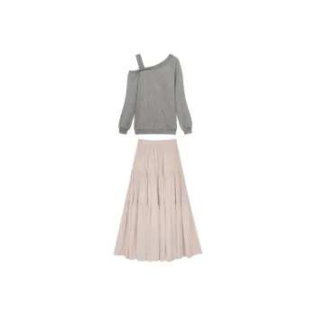 Yvetteclassic Skirt Set Women's Pink/Gray