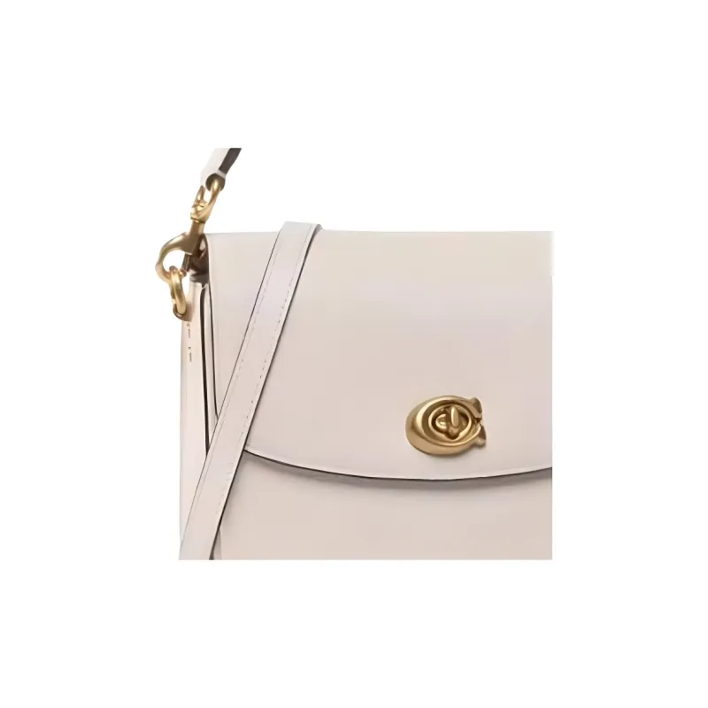 COACH Cassie Cow Leather One Shoulder Handbag Trumpets Women's White-2