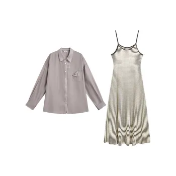 ZIHAN Two Piece Skirt Sets Women's