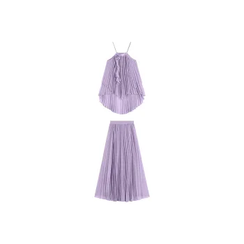 Icicofficial Skirt Set Women's Light Purple