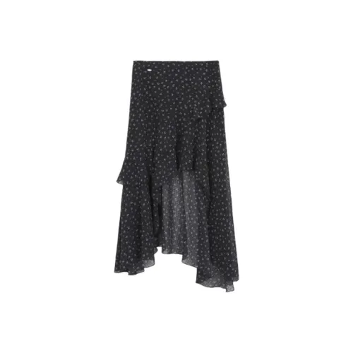 WEEKEND HUB Casual Long Skirt Women's Black