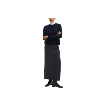 THEORY Stretch Flannel Maxi Skirt