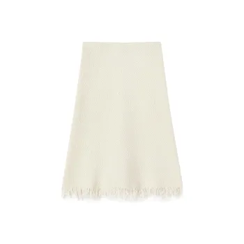 JIL SANDER Casual Long Skirts Women's Ivory