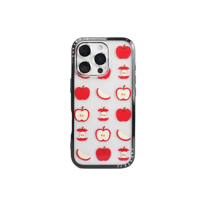 Sopi Acrylic Material Full Screen Red Apple Core Phone Cases Compatible With IPhone 16/15 Pro Max/Apple 13/14 Pro/Max-2