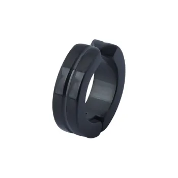 QIANFANGDAHUANGYE Titanium Steel Clip On Earrings Men's