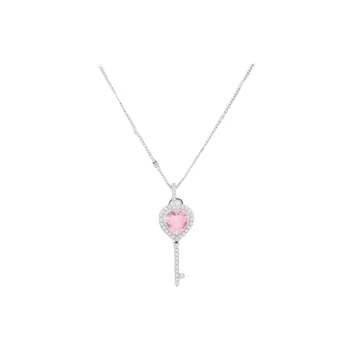 YDE S925 Silver With Zircon Necklaces Women's