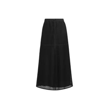 Adidas LUXFLOW Casual Long Skirts Women's Black